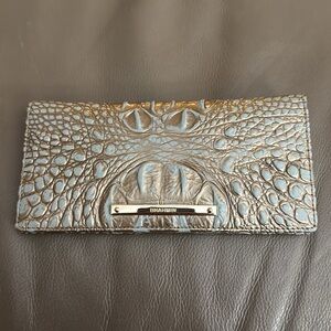 Brahmin Croc-Embossed Ady Wallet